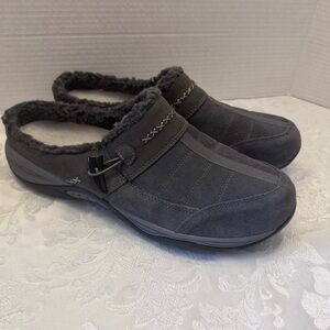 Easy Spirit Efrost Seefrost 12M Clog Mule Comfort Flats Shoe Slipper Gray